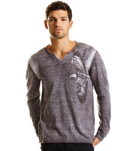 Armani Exchange Eagle Split Neck Sweater