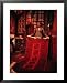 Carpet Trader Displaying a Woolen Carpet, Peshawar, North-West Frontier Province, Pakistan Framed Art Poster Print by Richard I'Anson, 25x31