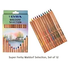 Lyra 3711121 - Super Ferby Farbstift natur, Waldorf Selection, Pappetui 12 sortierte Farben