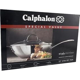 Calphalon L155G Tri-Ply Wok by Calphalon