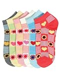 Lot of 3 Pairs Womens Sunflower Assorted Ped Socks