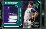 2002 Leaf Rookies and Stars Dress for Success Curt Schilling Game Worn Jerseys #ed 250 Arizona Diamondbacks Baseball Card - Mint Condition - In Protective Screwdown Case!