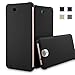 HTC E9+ Dot View Case Smart Displaying Flip Protective Cover AaBbDd Professional Cell Phone Holster (Black E9+)