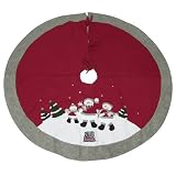 Alabama Crimson Tide Crimson Snowman Tree Skirt