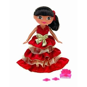 Fisher Price 2009 Holiday Dora Doll by