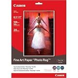 Canon U.s.a. Inc. Dhps Div. Paper Photo Rag 8.5 X 11, 20 Sheet 0587b005