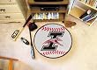 University of Indianapolis Greyhounds 29" Round Baseball Floor Mat (Rug)