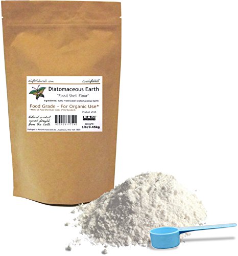 Diatomaceous Earth, DE - eLifeNaturals - Natural Product for Humans Dog Cat - With Scoop