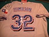 JOSH HAMILTON SIGNED AUTOGRAPHED JERSEY TEXAS RANGERS COA + PROOF PHOTO