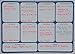 Large Magnetic Weekly Dry Erase Calendar Includes 8 Multi Colored Dry Erase Markers