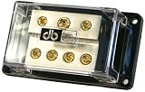 DB Link NGB04 0 AWG In/ (6) 4 AWG Out Distribution Ground Block with Clear Heat Resistant Plastic Housing