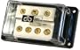 DB Link NGB04 0 AWG In/ (6) 4 AWG Out Distribution Ground Block with Clear Heat Resistant Plastic Housing