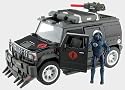 G.I. Joe 9.5 Bravo Vehicles with Figure - Steel Crusher with Nitro-Viper