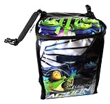 California Innovations Disney Pixar Movie Series "Toy Story" Ready For Action! Double Compartment Soft Insulated Lunch Bag/Box with Image of Buzz Lightyear and 3 Green Aliens (Bag Dimension: 9" x 7" x 5-1/2")IMAGE
