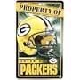 GREEN BAY PACKERS OFFICIAL PROPERTY OF DOOR LOCKER SIGN
