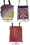 Cotton Beaded and Embroidered Bags 3 Pieces Set Drawstring Closure Top Women Handcrafted Casual Accessoriers