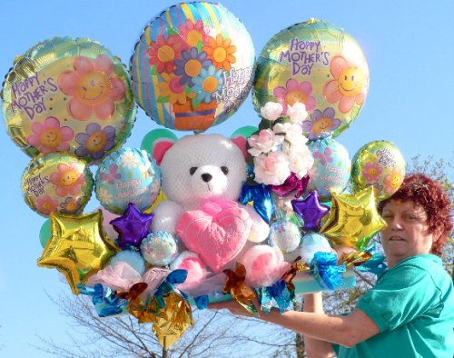 GIANT 40 3 FEET LONG MOTHERS DAY BALLOONS AND TEDDY BEAR BOUQUET 27 Total Balloons, Silk Flowers and Large Soft 17 Teddy Bear in ONE BIG ARRANGEMENT ABSOLUTELY HUGE GIFT DELUXE 51137KG40yL GIANT 40 3 FEET LONG MOTHERS DAY BALLOONS AND TEDDY BEAR BOUQUET 27 Total Balloons, Silk Flowers and Large Soft 17 Teddy Bear in ONE BIG ARRANGEMENT ABSOLUTELY HUGE GIFT DELUXE