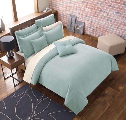 3PC Stockton Blue down alternative Comforter 