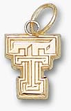 Texas Tech Red Raiders New Flat TT 3/8 Lapel Pin - Sterling Silver Jewelry