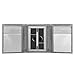 Stewart/Stand Tri-Fold Wallet,Silver,one size
