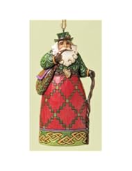 Jim Shore Irish Santa Hanging Ornament