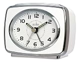 Acctim 13872 Retro 2 Alarm Clock, White