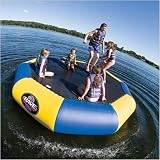 Bundle-24 13' Bongo Water Bounce Platform (2 Pieces) Color: Sand and Forest Green