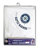Seattle Mariners Hooded Baby Towel (White)