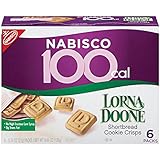 Nabisco 100 Calorie Packs, Lorna Doone Shortbread Cookie Crisps, 4.44 Ounce Box (Pack of 6)