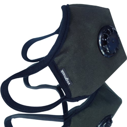 Vogmask Black Logo CV N95 Carbon Filter Exhale Valve Filtering Mask / Adult Size 13+ Years