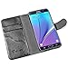 Galaxy Note 5 Case, i-Blason Slim Leather Wallet Book Cover with Stand Feature and Credit Card ID Holders for Samsung Galaxy Note 5 (Black)