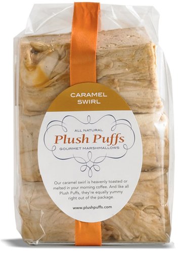 Caramel Swirl Plush Puffs Gourmet Marshmallows