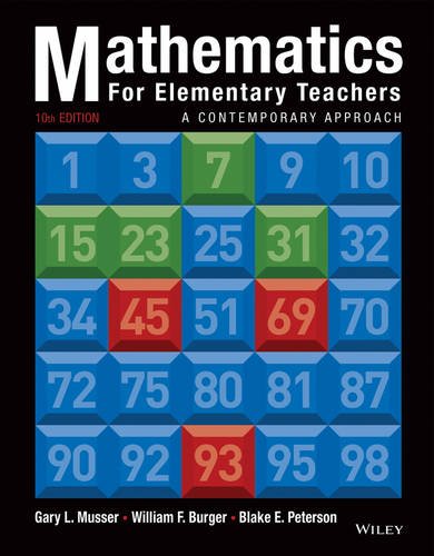 mathematics for elementary teachers a contemporary approach