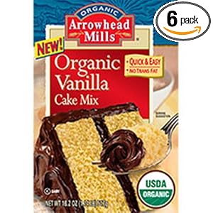 Arrowhead Mills Vanilla Cake Mix Organic, 18.2 Ounce Boxes (Pack of 6) by Arrowhead Mills