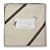 SwaddleDesigns Organic Ultimate Receiving Blanket - Natural with Chocolate Brown Trim