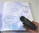 Deluxe Lighted Handheld Magnifier with 2 Spot Lenses