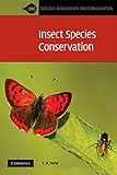 Insect species conservation