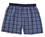 Royal Blue White Plaid check flannel cotton boxers boxer shorts available in 8 sizes