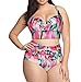 Haicoo Plus Size High Waist Vintage Retro Bikini Women Push Up Separate Swimwear