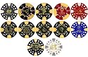 Card Cover Poker Chips Used as Card Guard - Total of 10