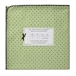 Swaddle Designs Ultimate Receiving Blanket - Lime/ Brown Polka-Dots