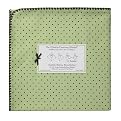 Swaddle Designs Ultimate Receiving Blanket - Lime/ Brown Polka-Dots