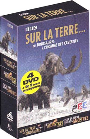 Sur la terre des dinosaures � l'homme des cavernes - Coffret 4 DVD