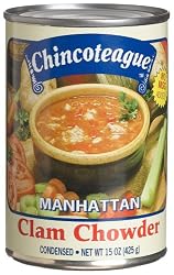 Chincoteague Seafood Manhattan Clam Chowder, 15-Ounce Cans (Pack of 12)