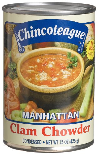 Chincoteague Seafood Manhattan Clam Chowder, 15-Ounce Cans (Pack of 12) by Chincoteague Seafood
