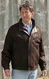 Men's Romano Leather Jacket Large