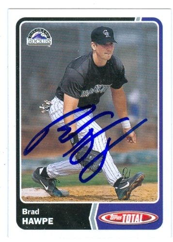 Brad Hawpe Autographed/Hand Signed MLB Baseball Card (Colorado Rockies) 2004 Topps Total #208