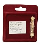 Golden Jeweled Car Mezuzah