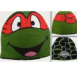 TMNT Teenage Mutant Ninja Turtles Raphael Reversible Knit Hat Beanie