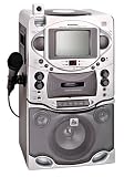 Singing Machine STVG-535 CD/CD+G Video Karaoke System with 5.5 Monitor, Two Microphone Inputs